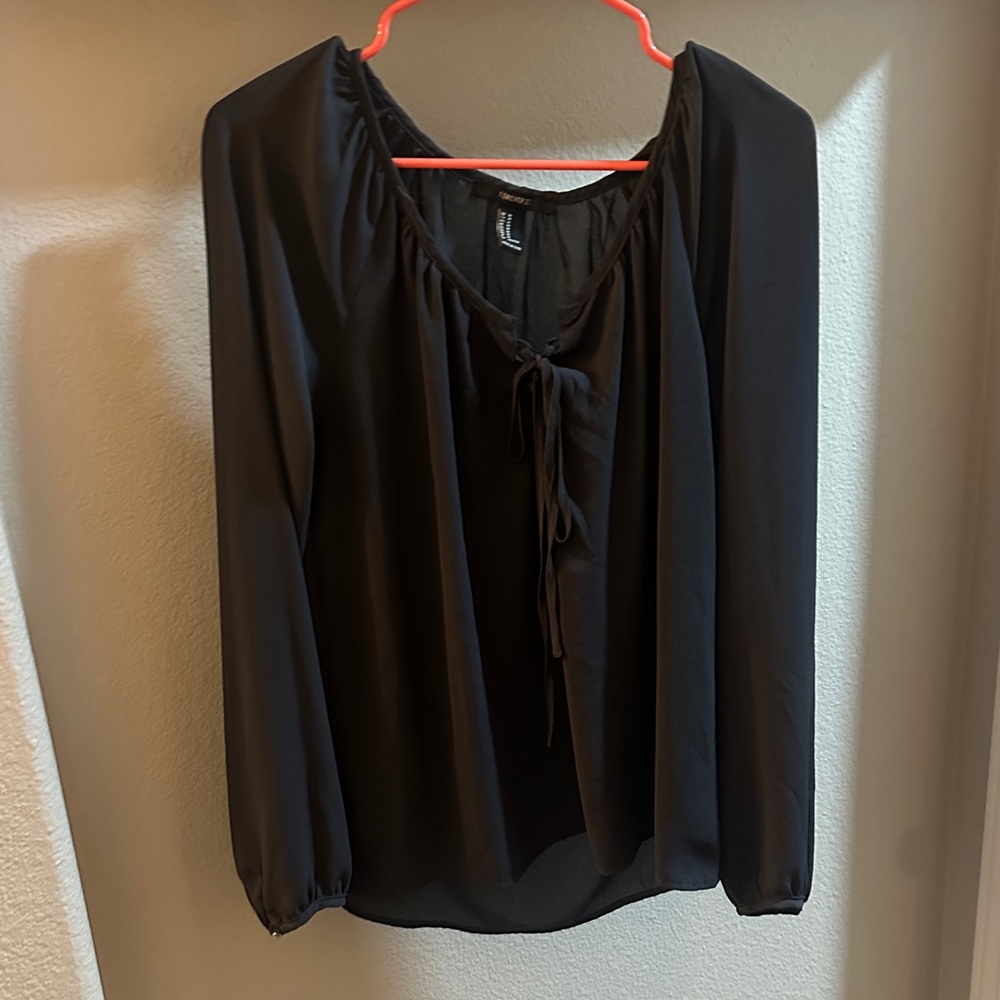 Forever 21 Elegant Black Blouse